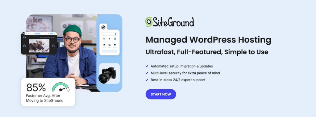 Ad for SiteGround Managed WordPress Hosting