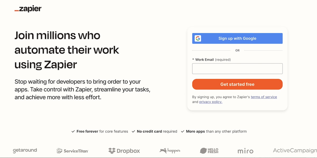 Effective-landing-page-example-Zapier