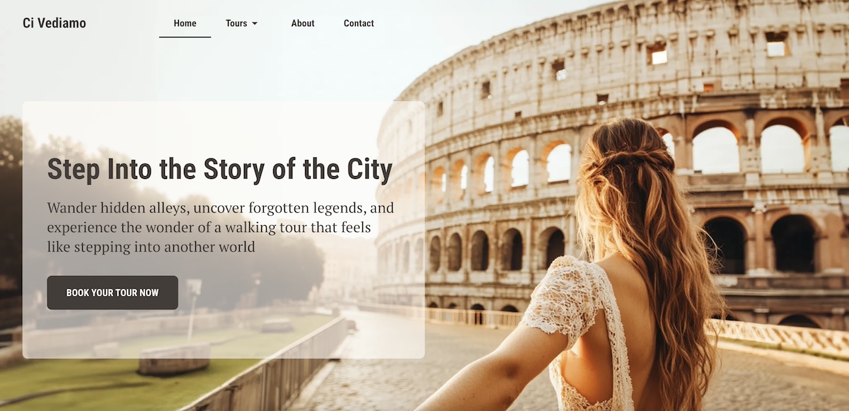 example of making a great first impression in web design