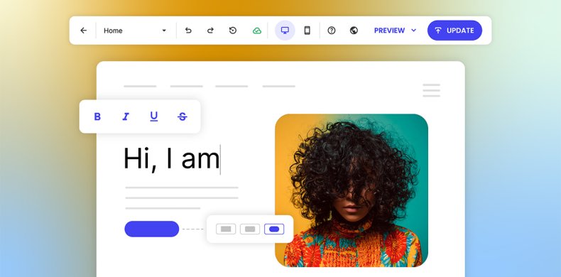 abstract of a personal website