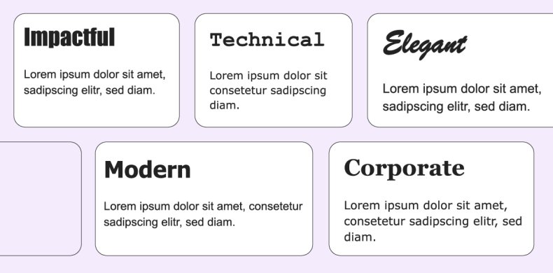 Image with top font pairings as stated in the article