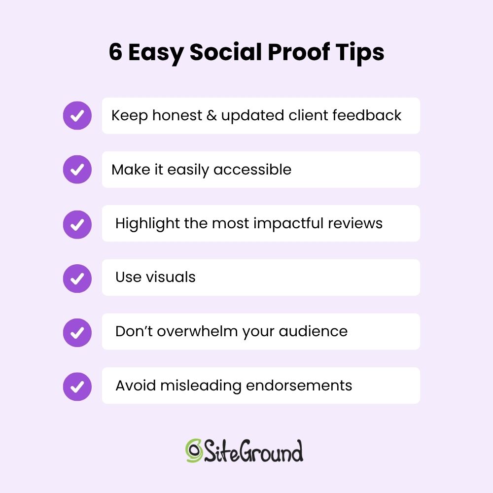 social proof tips