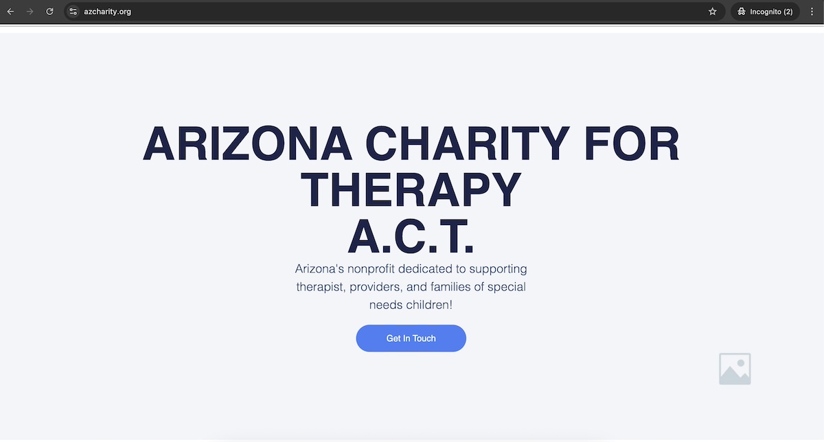 example website with a .org domain extension
