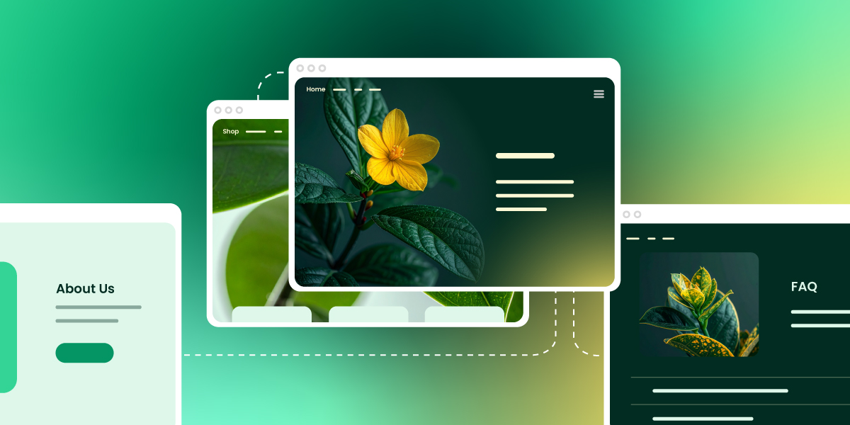 abstract of website pages