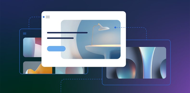 Abstract design of website structure