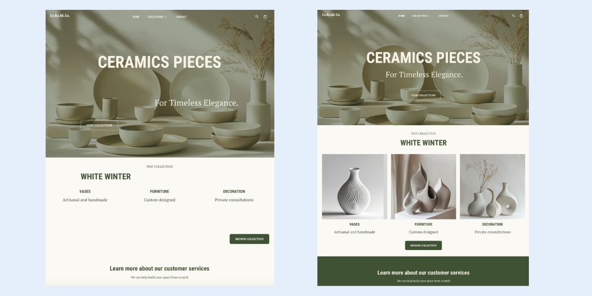 Example of grouping and proximity in visual hierarchy