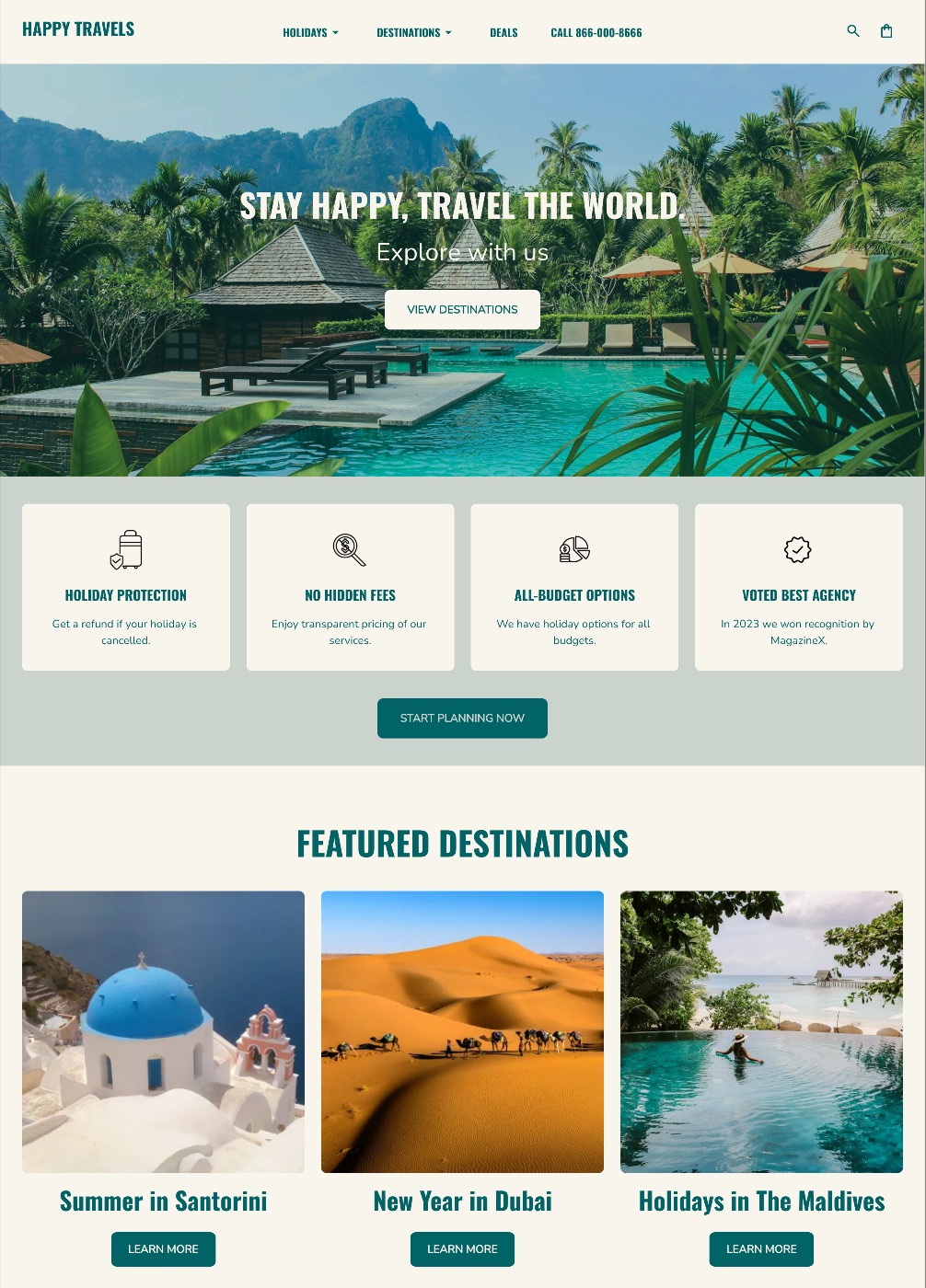 Use of imagery and icons in website visual hierarchy