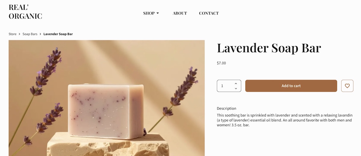 ecommerce web deign with noticeable CTAs