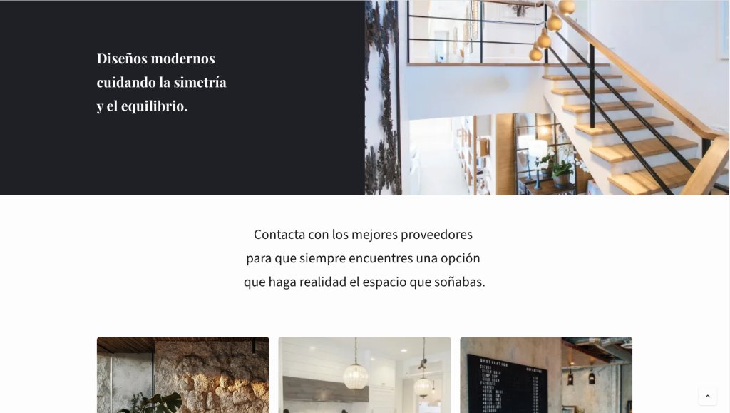 Ejemplo de cómo hacer una página web aplicando copywriting en una web de un estudio de diseño