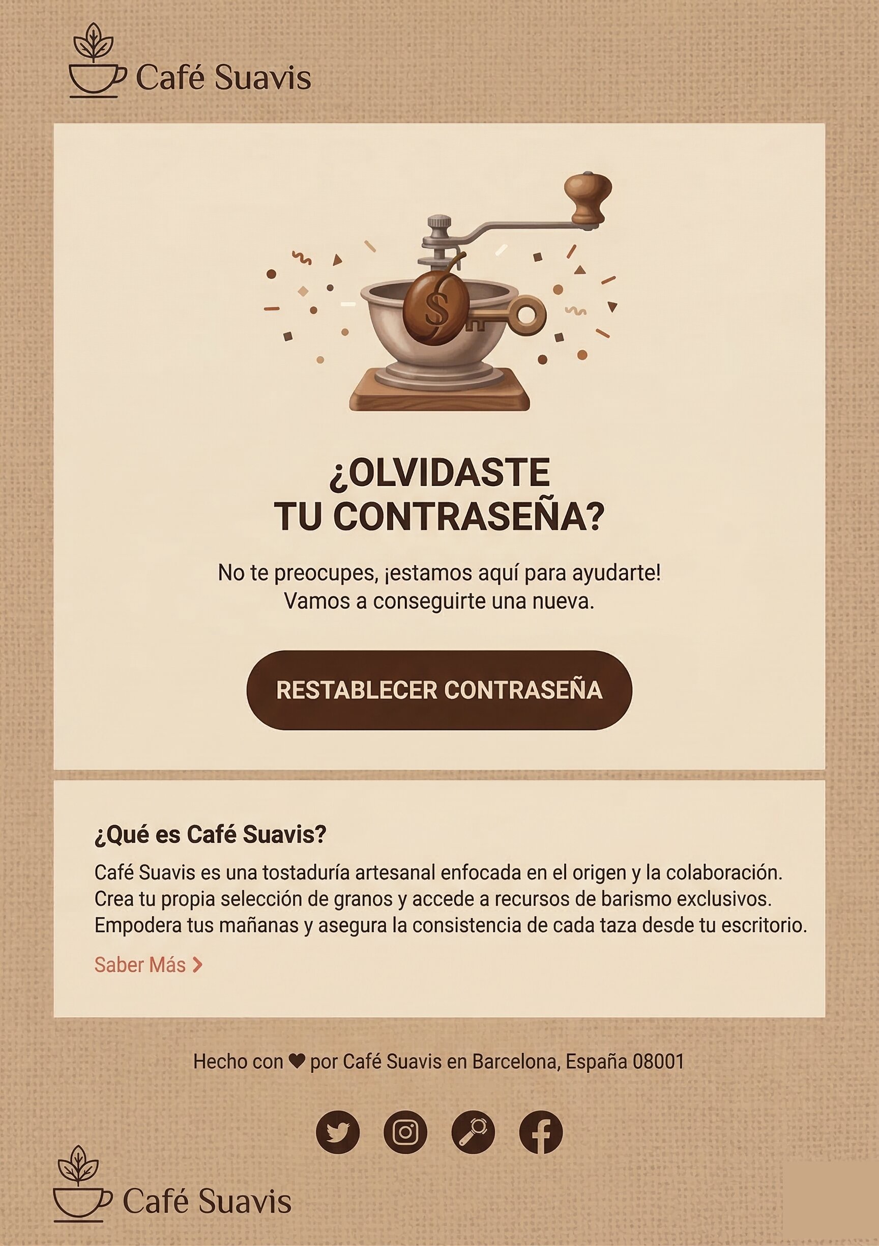 Captura ejemplo correo contraseña