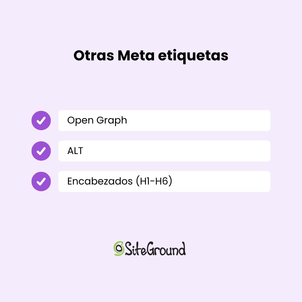 Ilustración de Otras meta etiquetas