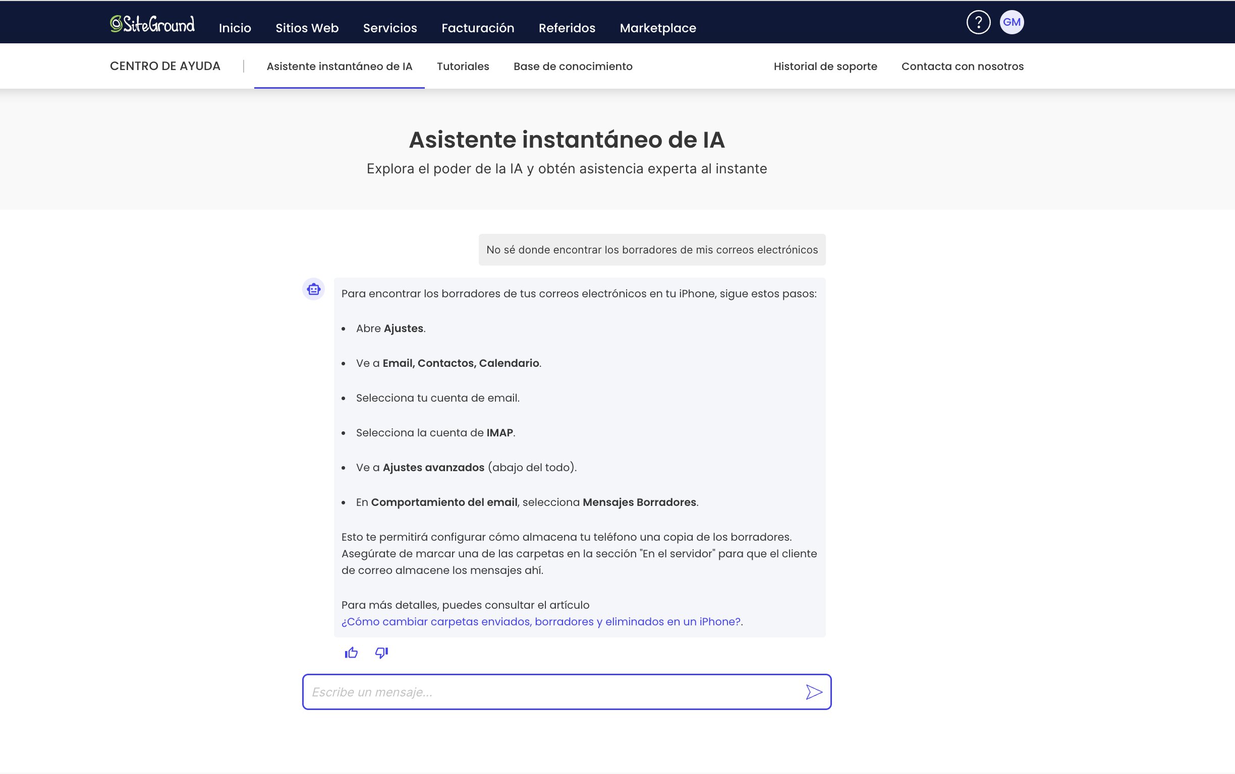 Captura asistente instantáneo IA