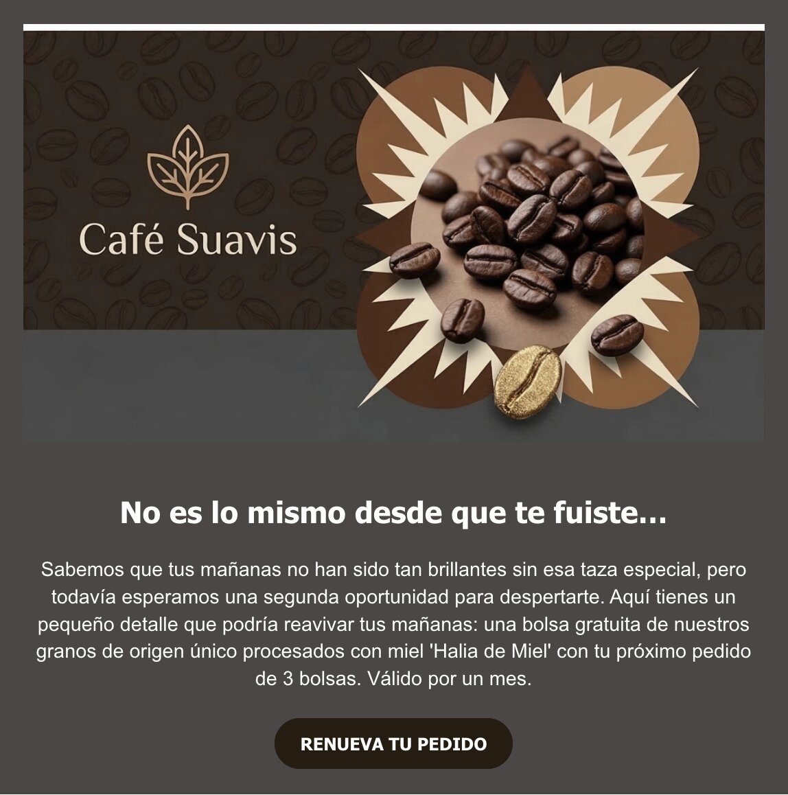 Captura ejemplo correo reactivación