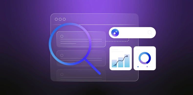 Ilustración abstracta de optimizaciones SEO en WordPress