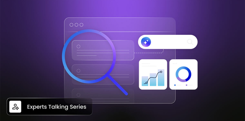 Ilustración abstracta de optimizaciones SEO en WordPress