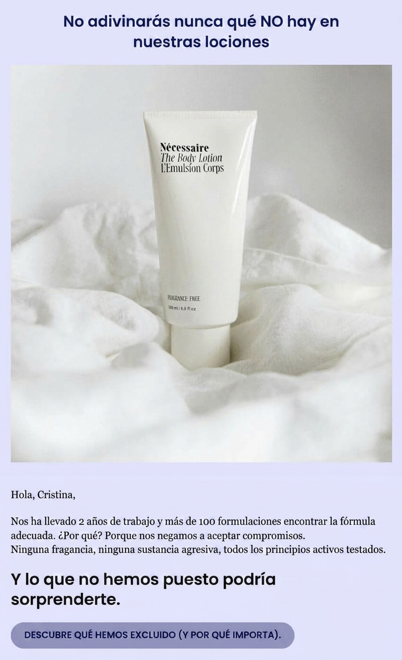 Ilustración ejemplo de copy de suspense