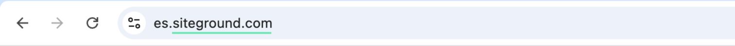 Barra de direcciones de un navegador web.