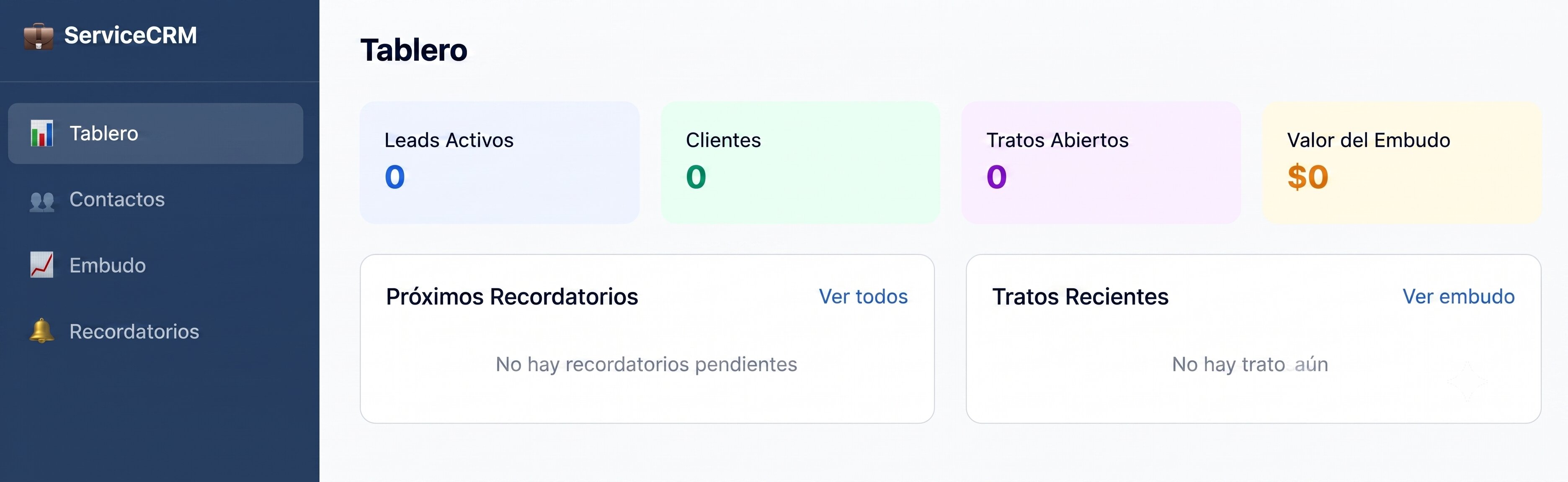 Captura app de gestión