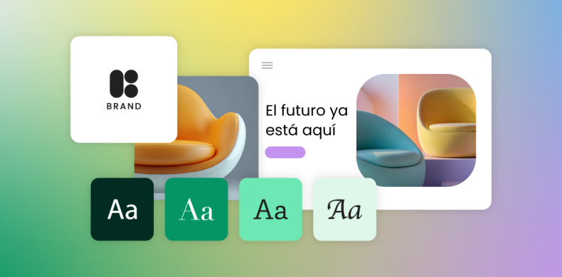 Imagen con muchas tipografías diferentes que muestran aspectos del branding