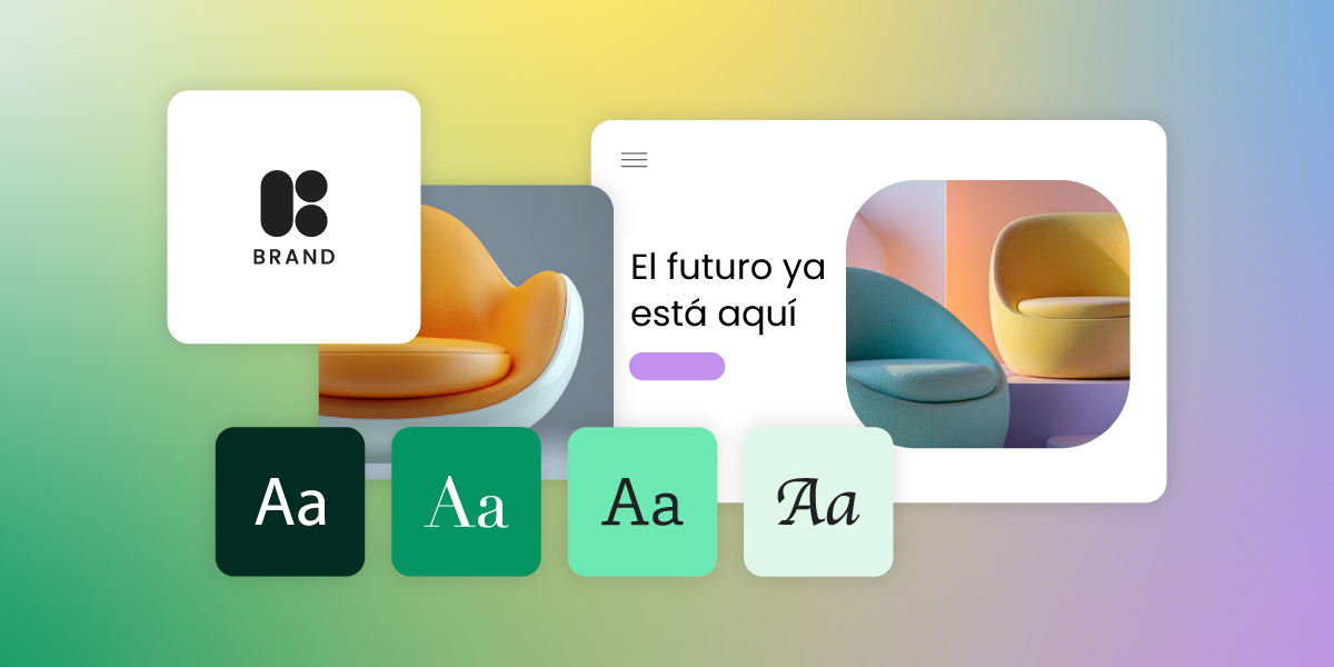 Imagen con muchas tipografías diferentes que muestran aspectos del branding