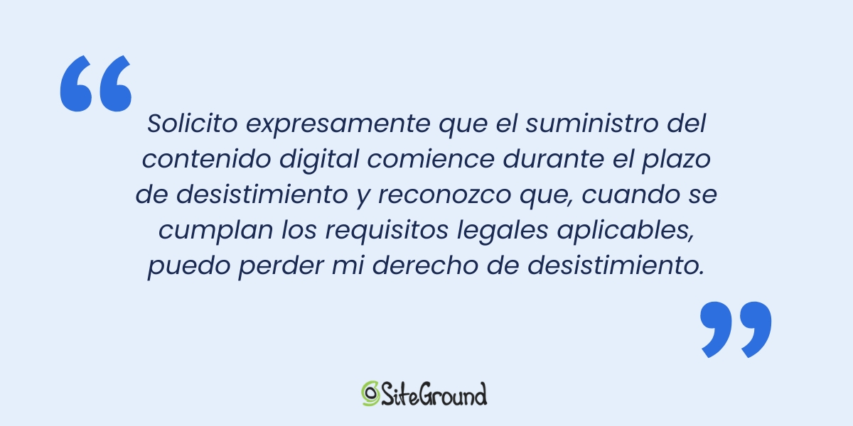 Quote sobre declaracion tipica sobre desistimiento
